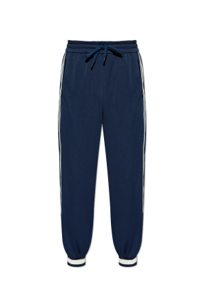 パンツ MONCLER Woman Pants Navy K20938H0000689B0Q 778 Navy blue Pants with side stripes Moncler - Vitkac AS
